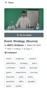 explore window in new my media page